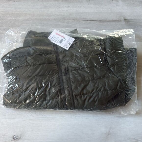 MARMOT M2 HIGHLANDER DOWN JACKET size Medium Rosin Green NWT in packaging - Picture 6 of 8